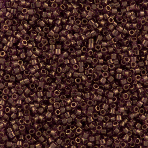 Miyuki Delica Seed Bead 15/0 Luster Amethyst 2-inch Tube DBS108