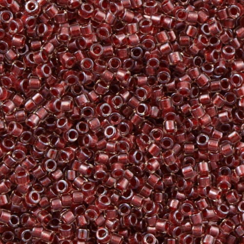 Miyuki Delica Seed Bead 10/0 Inside Dyed Color Cranberry 7g Tube DBM924