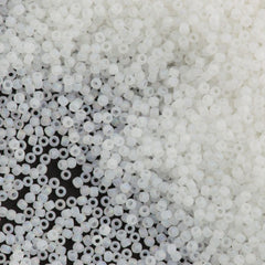 Toho Round Seed Bead 11/0 Transparent Matte Crystal AB 2.5-inch Tube (161F)
