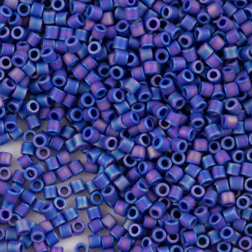 Miyuki Delica Seed Bead 10/0 Matte Cobalt AB 7g Tube DBM880
