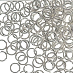 144pc 21ga. Jump Ring 5mm Silver Plated I.D. 3.3mm