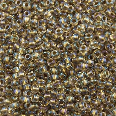 Toho Round Seed Bead 11/0 Inside Color Lined Bronze AB 2.5-inch Tube (262)