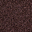 Miyuki Round Seed Bead 15/0 Matte Silver Lined Dark Amethyst 2-inch Tube (13F)