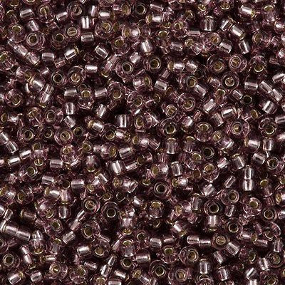 Miyuki Round Seed Bead 8/0 Silver Lined Amethyst 22g Tube (12)