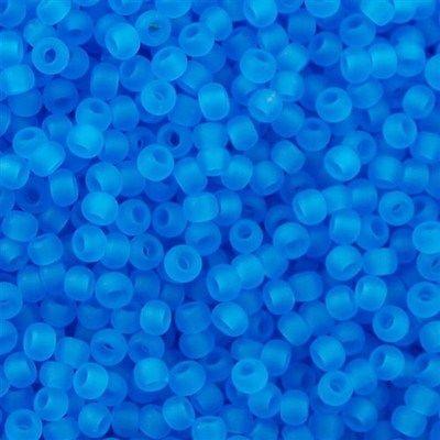 50g toho Round Seed Bead 8/0 Transparent Matte Dark Aqua (3CF)