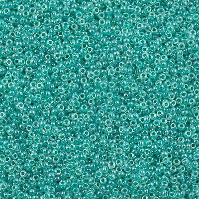 Miyuki Round Seed Bead 15/0 Turquoise Ceylon 2-inch Tube (536)