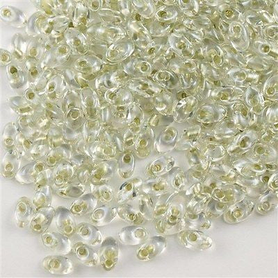 Miyuki Long Magatama Seed Bead Inside Color Lined Sparkle Celery 8g Tube (1527)