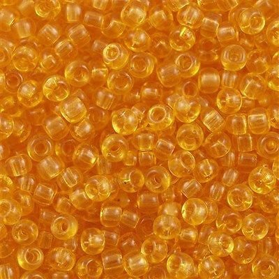 Miyuki Round Seed Bead 6/0 Transparent Light Amber 30g 6-132