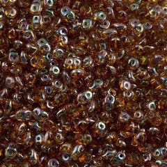 Super Duo 2x5mm Two Hole Beads Topaz Celsian 15g PA25-10060Z