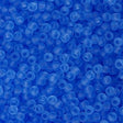 Toho Round Seed Bead 8/0 Transparent Matte Light Sapphire 5.5-inch tube (13F)