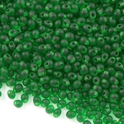 Miyuki Drop Fringe Seed Bead Matte Green 24g Tube (146F)