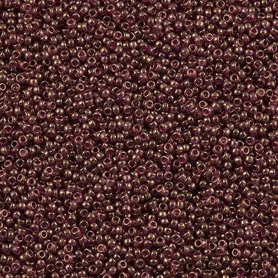 Miyuki Round Seed Bead 15/0 Cinnamon Gold Luster 2-inch Tube (2441)