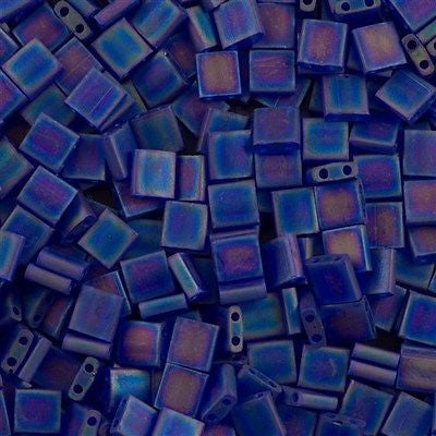 Miyuki Tila Seed Bead Transparent Matte Cobalt AB 7g Tube (151FR)
