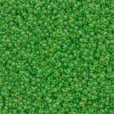 Toho Round Seed Bead 11/0 Inside Color Lined Spearmint 2.5-inch Tube (184)