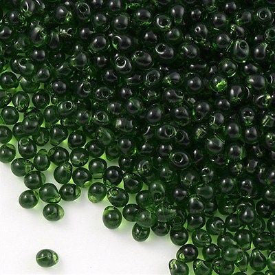 Miyuki Drop Fringe Seed Bead Transparent Olive 10g (158)