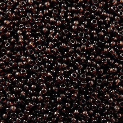 Miyuki Round Seed Bead 11/0 Transparent Brown 22g Tube (135)