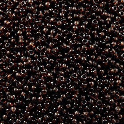 50g Miyuki Round Seed Bead 11/0 Transparent Brown (135)