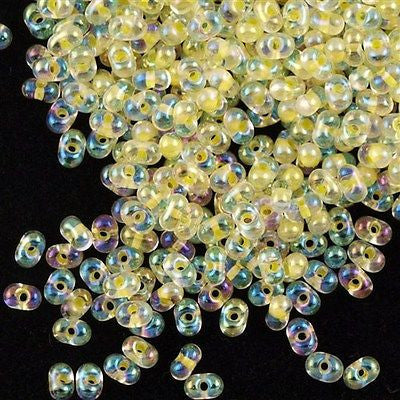Miyuki Berry Seed Bead Inside Color Lined Light Yellow AB 10g (273)