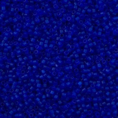 25g Miyuki Delica Seed Bead 11/0 Matte Transparent Cobalt DB748