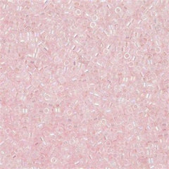 Miyuki Delica Seed Bead 11/0 Inside Dyed Color Light Pink AB 2-inch Tube DB82