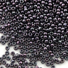 50g Toho Round Seed Bead 8/0 Metallic Purple Iris (90)