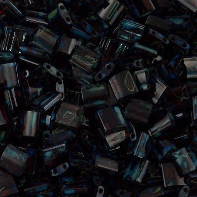 Miyuki Tila Seed Transparent Garnet Picasso 7g Tube (4504)