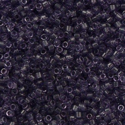 Miyuki Delica Seed Bead 11/0 Transparent Amethyst 2-inch Tube DB1105