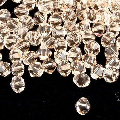24 TRUE CRYSTAL 6mm Bicone Bead Silk (391)