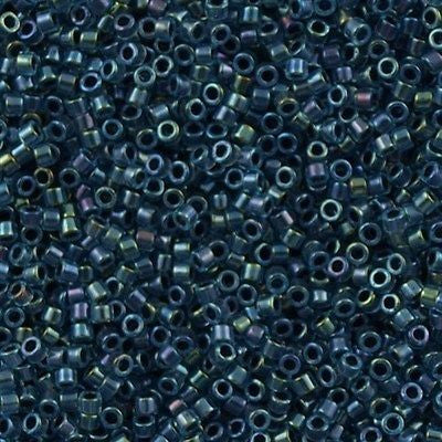 Miyuki Delica Seed Bead 11/0 Inside Dyed Color Midnight Blue 2-inch Tube DB286