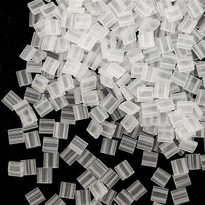 Miyuki Tila Seed Bead Transparent Matte Crystal 7g Tube (131F)