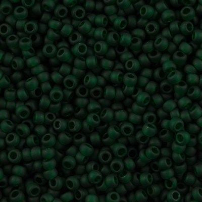 Toho Round Seed Bead 8/0 Transparent Matte Jade 5.5-inch tube (939F)