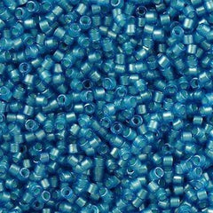 Miyuki Delica Seed Bead 11/0 Mint Inside Dyed Color Azure Blue 2-inch Tube DB1709