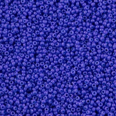 Miyuki Round Seed Bead 15/0 Dyed Opaque Bright Purple 2-inch Tube (1486)