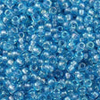 Miyuki Round Seed Bead 11/0 Crystal Lined Aqua 22g Tube (376)