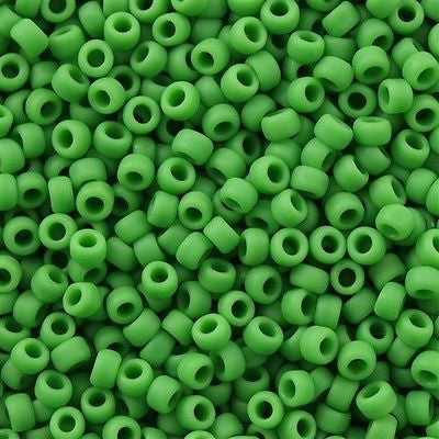 Toho Round Seed Bead 11/0 Opaque Matte Mint 2.5-inch Tube (47F)