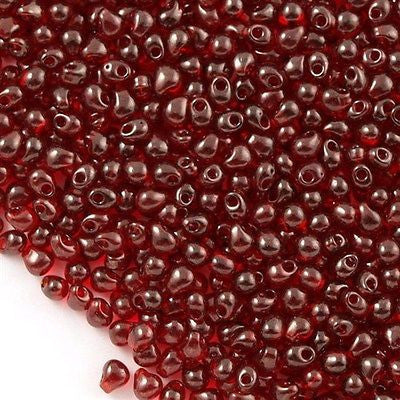 Miyuki Drop Fringe Seed Bead Dark Red Gold Luster 10g (304)