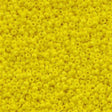 Miyuki Round Seed Bead 15/0 Opaque Yellow 2-inch Tube (404)