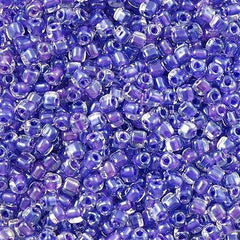 Miyuki Triangle Seed Bead 8/0 Inside Color Lined Purple 23g Tube (1123)