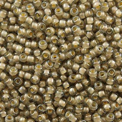 50g toho Round Seed Bead 8/0 Inside Color Lined Sand Crystal (369)