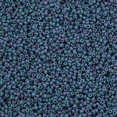 Miyuki Round Seed Bead 15/0 Opaque Matte Blue Lilac 2-inch Tube (2030)