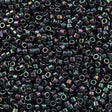 Miyuki Delica Seed Bead 11/0 Black AB 2-inch Tube DB1001