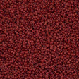 Miyuki Round Seed Bead 15/0 Opaque Matte Brick Red 2-inch Tube (2040)