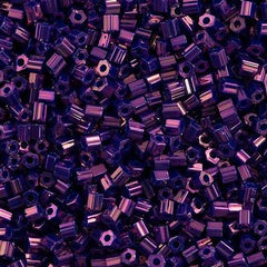 Toho Hex Seed Bead 11/0 Metallic Purple 2.5 inch Tube Tube (461)