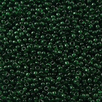Toho Round Seed Bead 11/0 Transparent Jade 2.5-inch Tube (939)