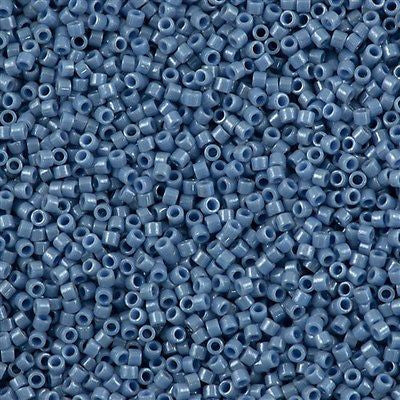 25g Miyuki Delica Seed Bead 11/0 Opaque Lapis Glazed Luster DB266