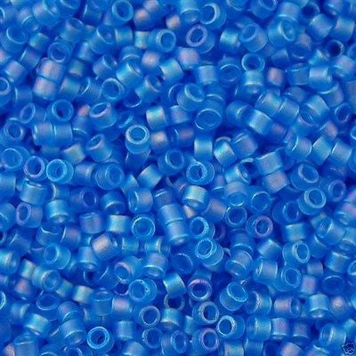 Miyuki Delica Seed Bead 11/0 Matte Azure AB 2-inch Tube DB1285