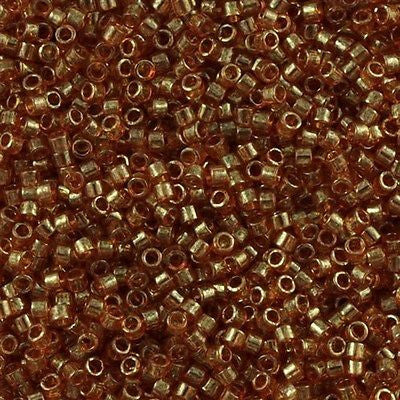 Miyuki Delica Seed Bead 11/0 Topaz Gold Luster 2-inch Tube DB121
