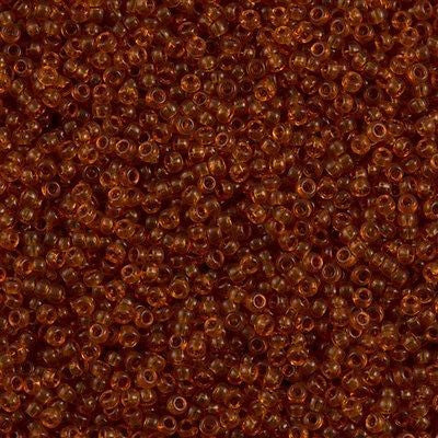 Miyuki Round Seed Bead 11/0 Transparent Topaz 22g Tube (133)