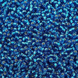 Miyuki Round Seed Bead 11/0 Silver Lined Capri Blue 22g Tube (25)