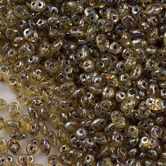 Super Duo 2x5mm Two Hole Beads Crystal Picasso 15g (00030T)